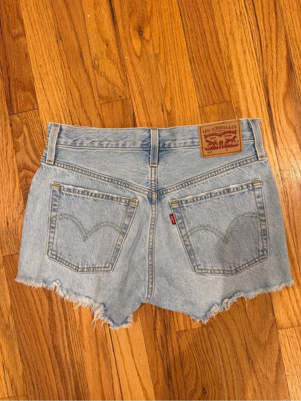 Levi's Light Blue Denim Cutoff Shorts - Women's
